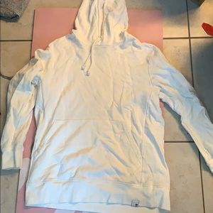 Big white sweatshirt